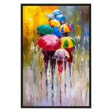 Eurotex Abstract Rainy Day, Wall Decor for Living Room (36x24 In) Eurotex