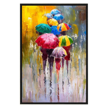 Eurotex Abstract Rainy Day, Wall Decor for Living Room (36x24 In) Eurotex