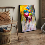 Eurotex Abstract Rainy Day, Wall Decor for Living Room (36x24 In) Eurotex