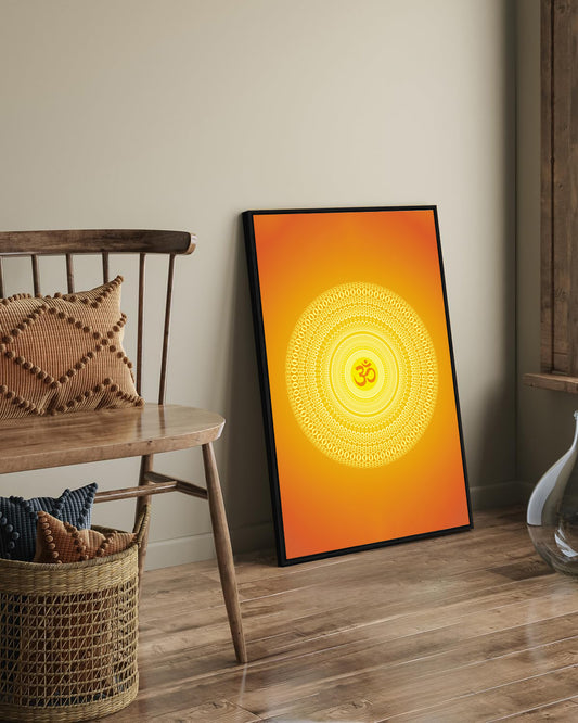 Eurotex Beautiful Om, Canvas Printed, Wall Art & Paintings