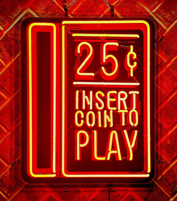 Press Start Neon Sign Custom Made | Retro Arcade LED Gaming Room Wall Decor