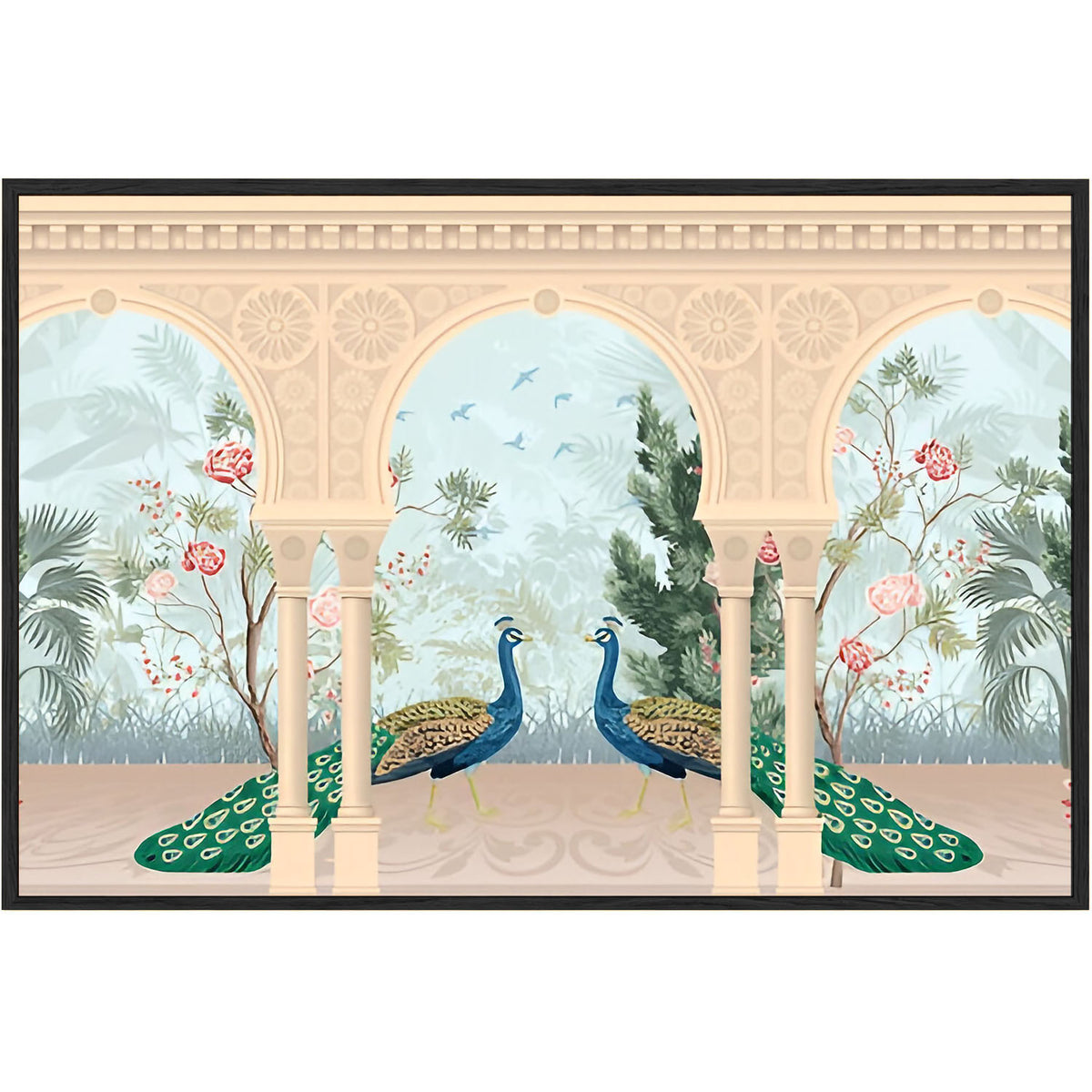 Eurotex Peacock Design 4, Canvas Printed, Wall Art & Paintings