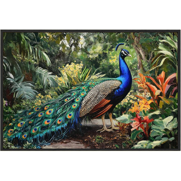 Eurotex Peacock Design 7, Canvas Printed, Wall Art & Paintings