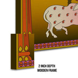 Shrinathji Pichwai Painting, Framed Abstract Canvas Wall Art for Living room Eurotex
