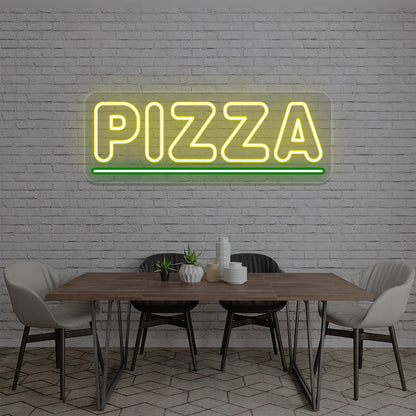Pizza Custom LED Restaurant Signs | Design Your Own Neon Sign Board (30In x 12In)