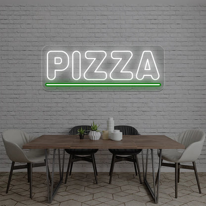 Pizza Custom LED Restaurant Signs | Design Your Own Neon Sign Board (30In x 12In)