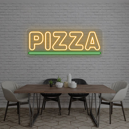 Pizza Custom LED Restaurant Signs | Design Your Own Neon Sign Board (30In x 12In)
