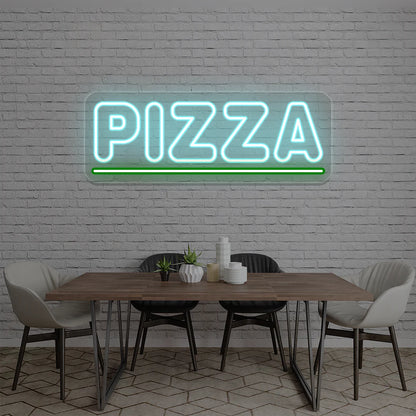 Pizza Custom LED Restaurant Signs | Design Your Own Neon Sign Board (30In x 12In)