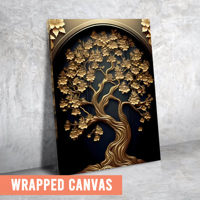 Eurotex Golden Tree, Canvas Printed, Wall Art & Paintings