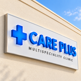 3D LED Letters on ACP Base Sign Board – 4x2 ft