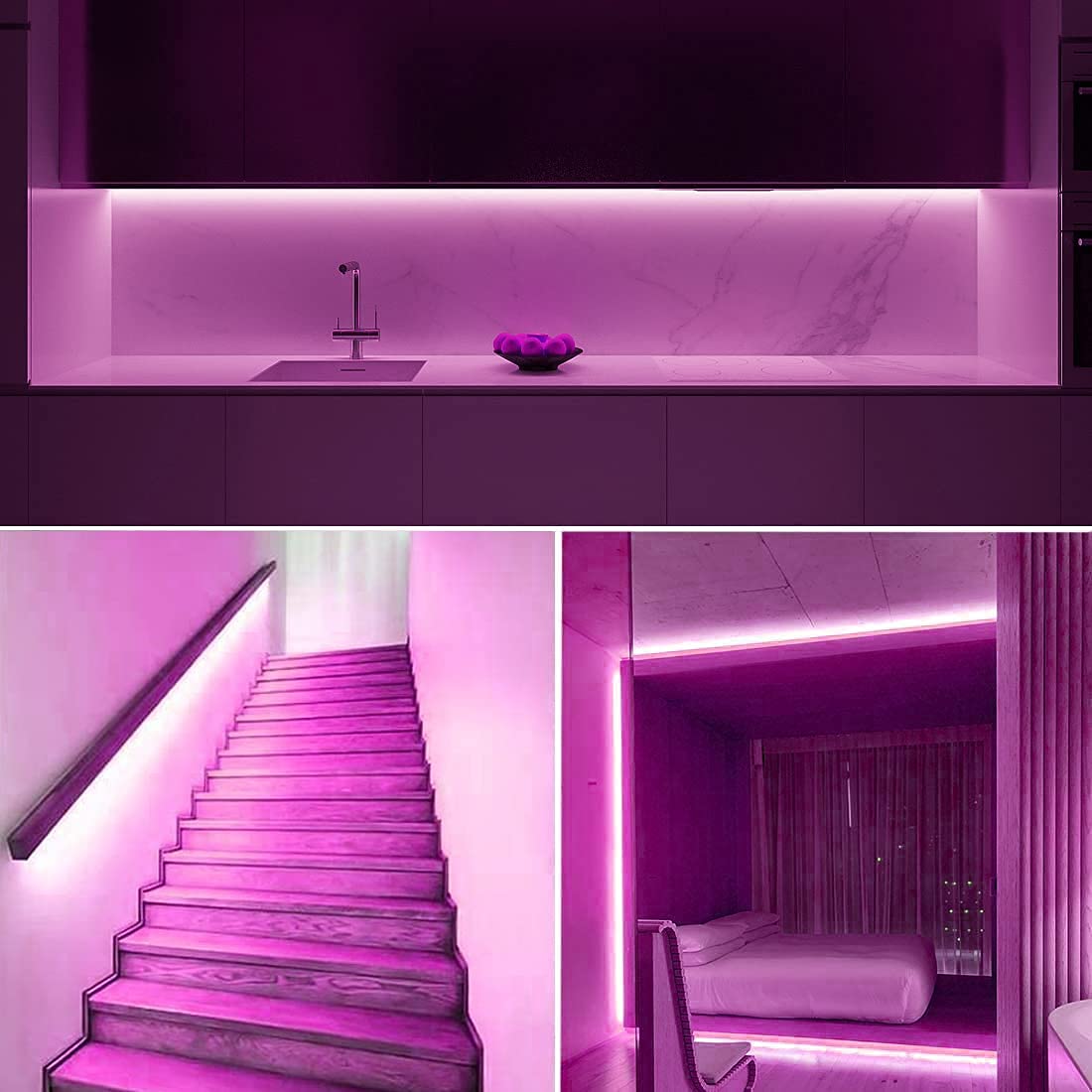 Eurotex LED Rope Lights, for Home Decor, Interior Decoration (Purple)