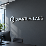 Mirror Silver Acrylic Letters 6 Inch – Modern Wall Sign