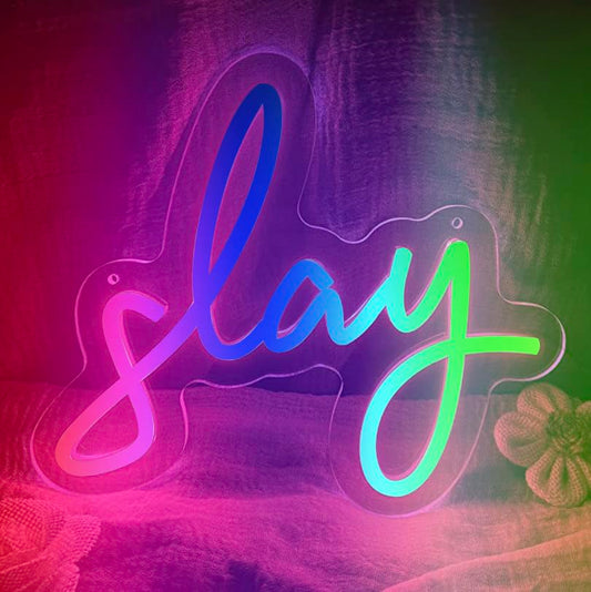 Eurotex Fabflo Slay Neon Sign, Wall Decor, RGB Neon Signs for room