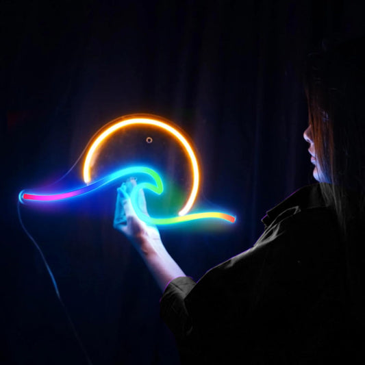 Eurotex Fabflo Wave Neon Sign, Wall Decor, RGB Neon Signs for room