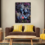 Eurotex Radha Krishna Painting Canvas Wall Frame Big Size Painting Frame for Living Room Wall Decors | Canvas Painting | Home Decoration (Radha Krishna-18)