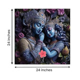 Eurotex Radha Krishna Painting Canvas Wall Frame Big Size Painting Frame for Living Room Wall Decors | Canvas Painting | Home Decoration (Radha Krishna-18)