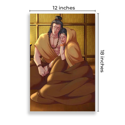 Eurotex Religious Wall Poster for Wall Decor, Pack of 4 (A3, 12 x 18 In) Eurotex