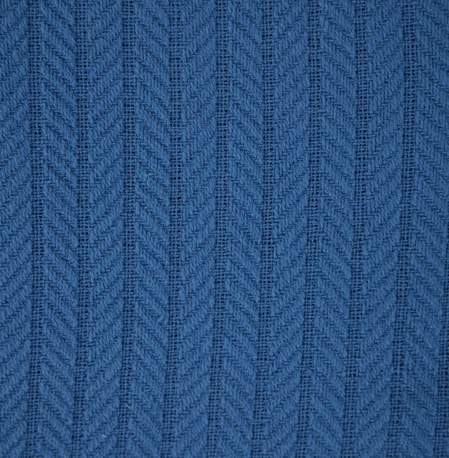 Eurotex Cable Cotton Blanket, 100% Real Cotton Throw - Royal Blue Eurotex