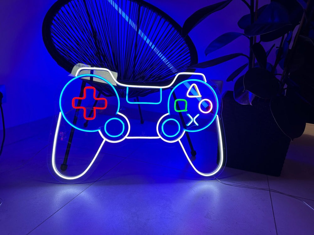 Joystick Neon Sign Custom Made | Retro Arcade LED Gaming Room Wall Decor