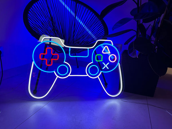 Joystick Neon Sign Custom Made | Retro Arcade LED Gaming Room Wall Decor
