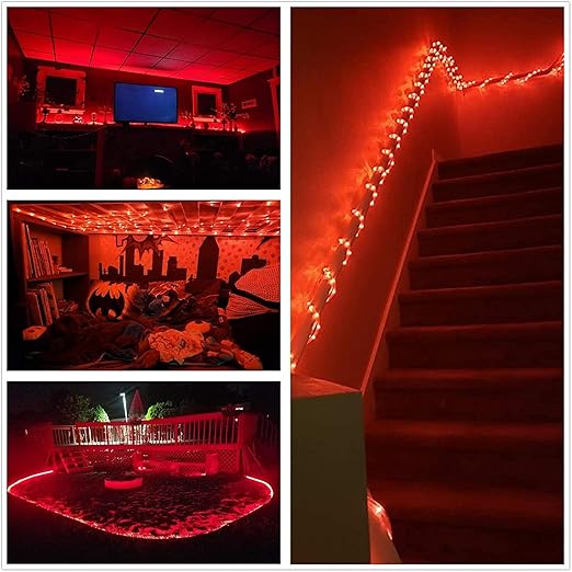 Eurotex LED Rope Lights, for Home Decor, Interior Decoration (Red)