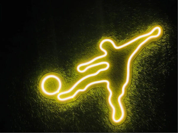 Soccer Player LED Neon Sign