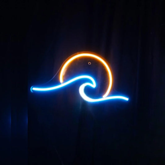 Neon Sign Board for Bedroom, Living Room, Gaming Room Decor, Gift for Birthday and Anniversary (Sunset)