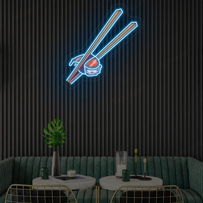 Sushi with Chopsticks Led Neon Artwork Signs | Design Your Own LED Logo Sign