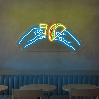 Tacos and Tequila Led Restaurant Neon Signs | From Margaritaville to Taco Bell Styles (36In x 18In)