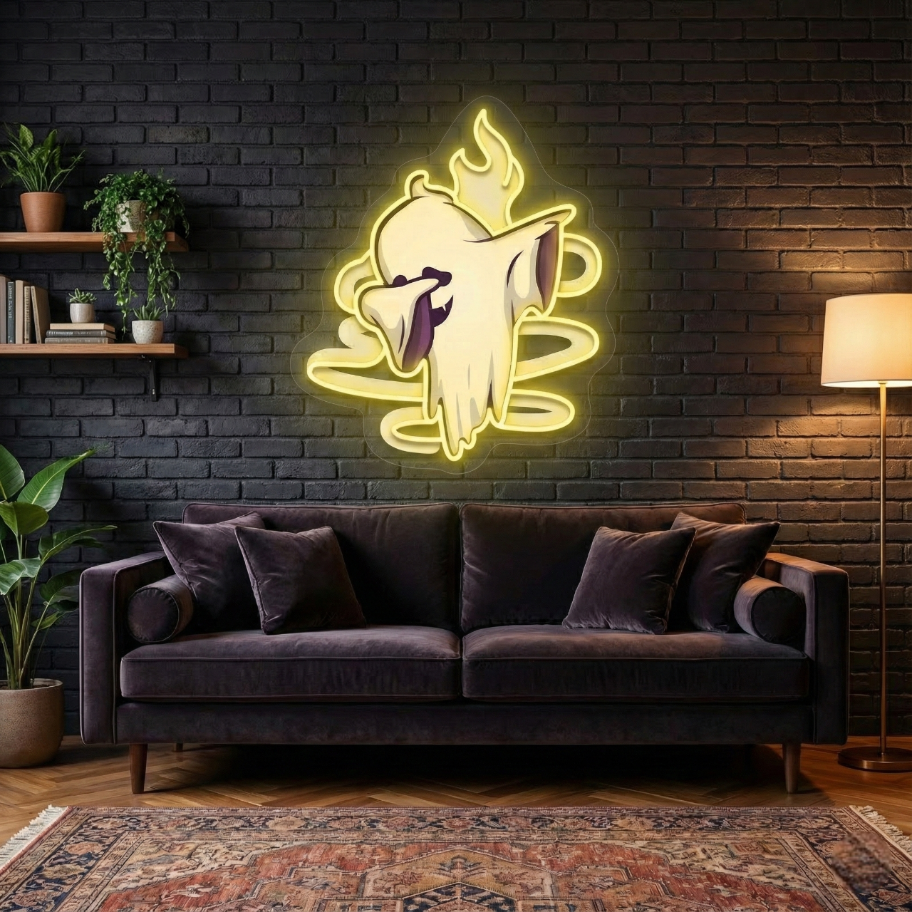 Custom Made UV Print Ghost Neon Signs | LED Signs & Personalized Logos