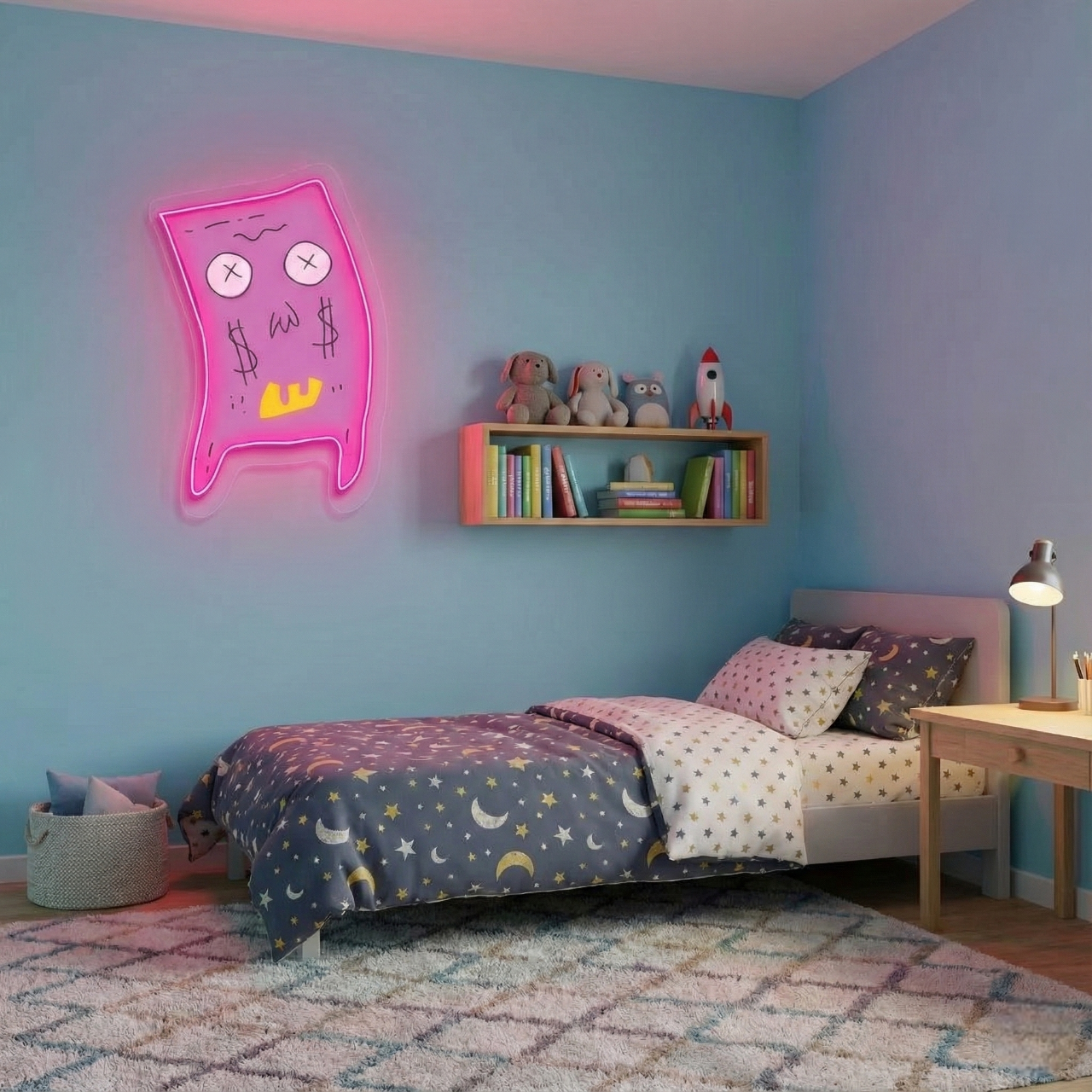 Custom Made Dollar Bill UV Print Neon Signs | LED Signs & Personalized Logos