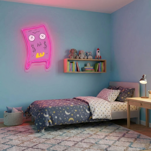 Custom Made Dollar Bill UV Print Neon Signs | LED Signs & Personalized Logos