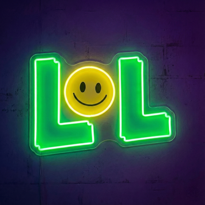 UV Printed LOL LED Neon Light | Custom Neon Lights & Neon Sign