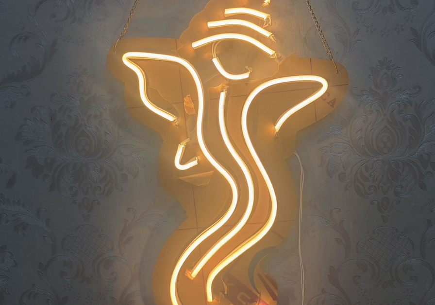 Ganesh ji Neon Sign, Wall Decor, Neon Signs for room Eurotex India