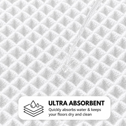 Waffle Weave Bath Mat 24 x 16 Inch, Ultra Soft Plush Absorbent Bathroom Rug, Anti-Skid Non-Slip Backing, Fast Dry, Machine Washable Bath Carpet for Shower, Tub, Floor, Spa, Hotel, Home Décor