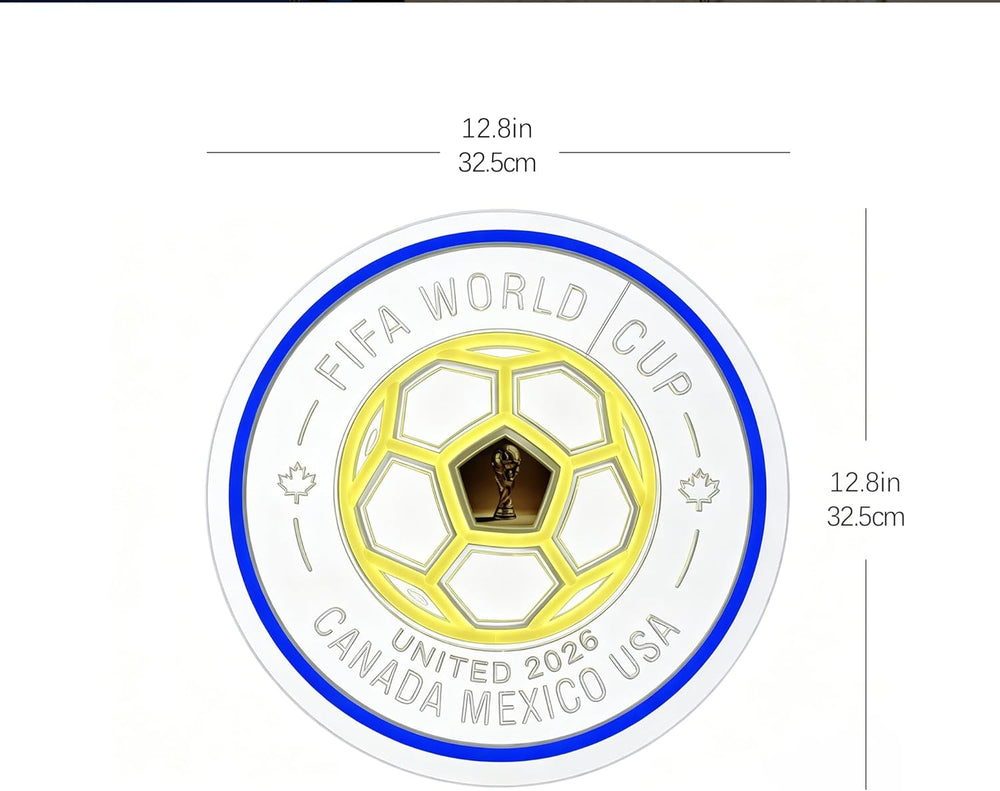World Cup 2026 Soccer Ball LED Neon Sign
