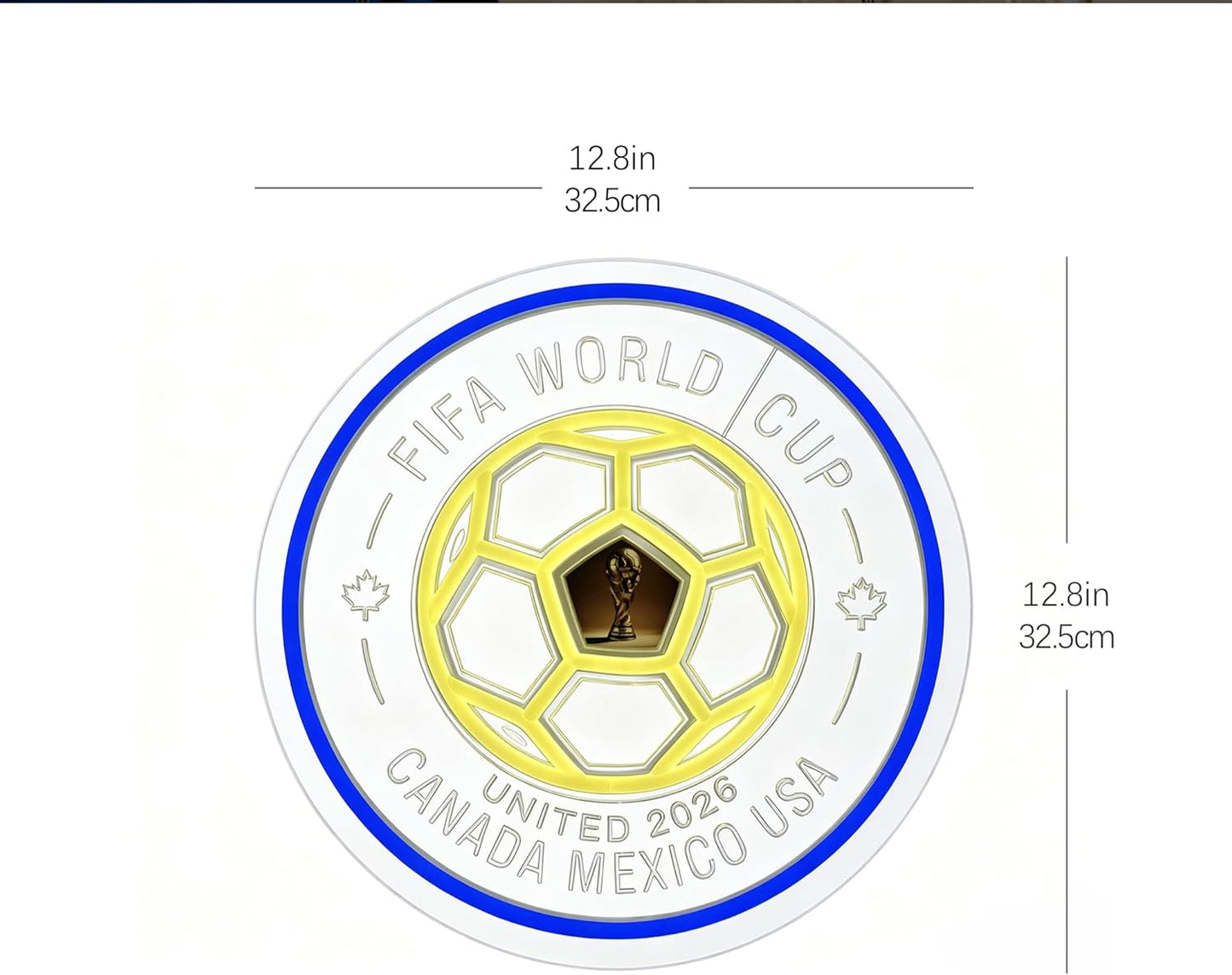 World Cup 2026 Soccer Ball LED Neon Sign
