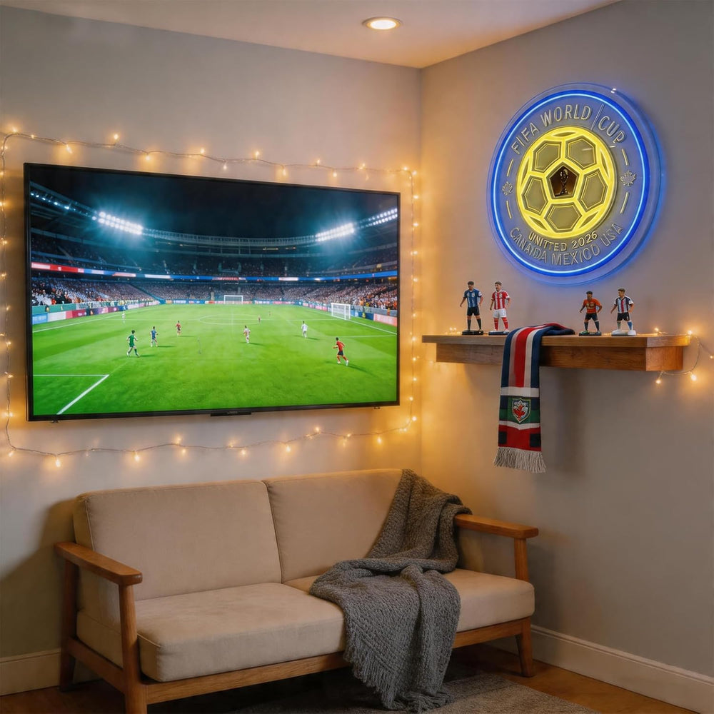World Cup 2026 Soccer Ball LED Neon Sign