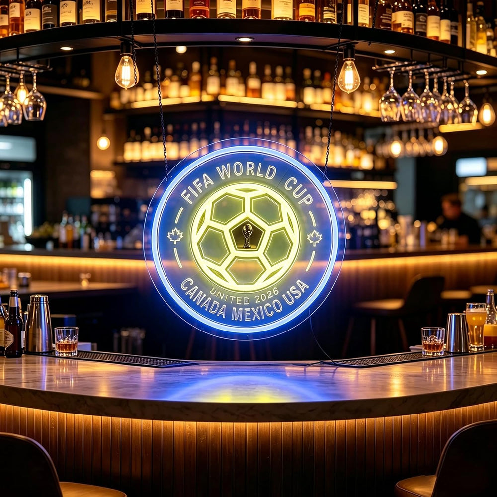 World Cup 2026 Soccer Ball LED Neon Sign