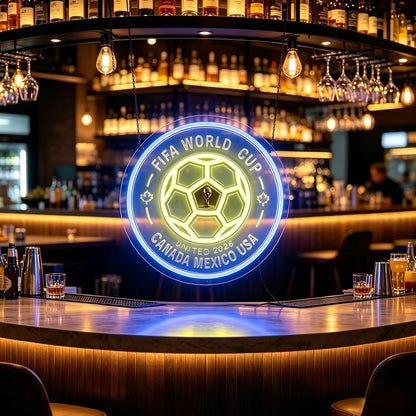 World Cup 2026 Soccer Ball LED Neon Sign