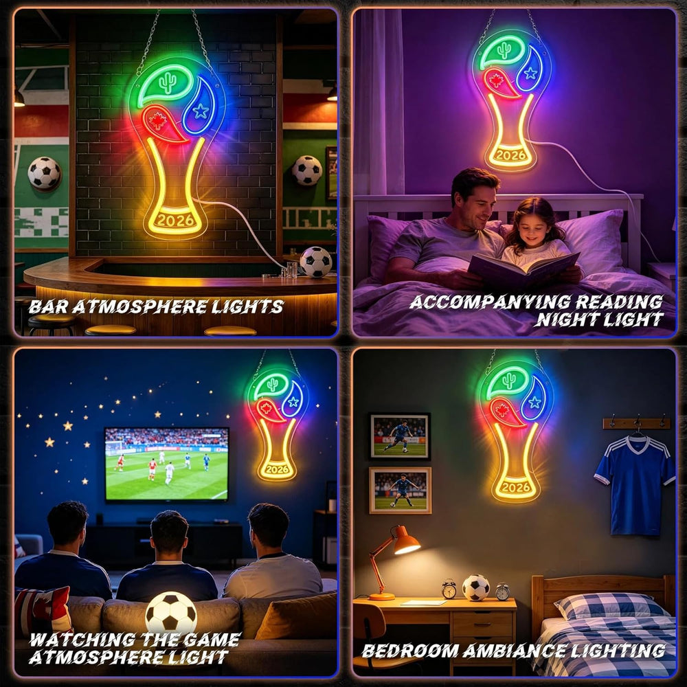 World Cup 2026 Trophy LED Neon Sign