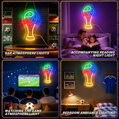 World Cup 2026 Trophy LED Neon Sign
