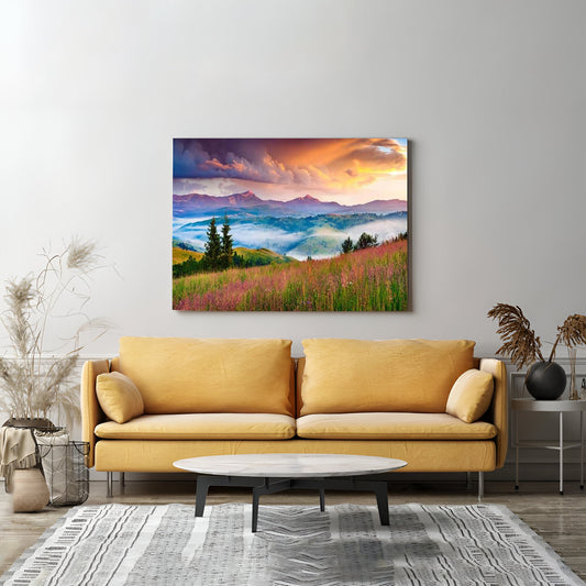 Eurotex Sunset Scenery, Canvas Printed, Wall Art & Paintings