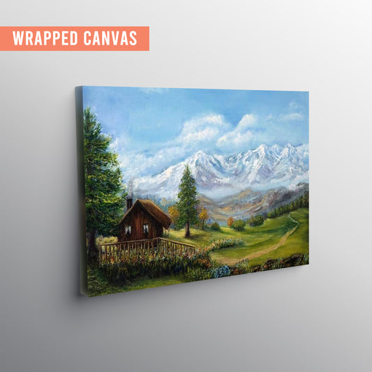 Eurotex Beautiful Mountain, Canvas Printed, Wall Art & Paintings