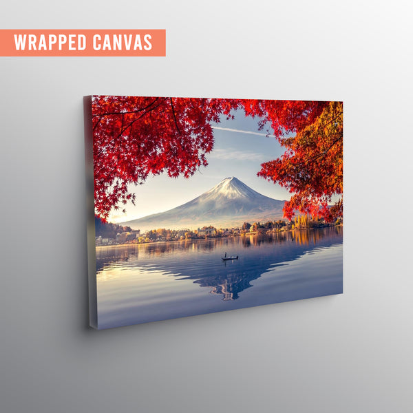 Eurotex Lake Kawaguchi, Canvas Printed, Wall Art & Paintings