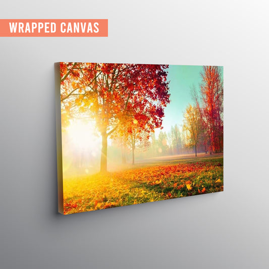 Eurotex Sunset Autumn Scenery, Canvas Printed, Wall Art & Paintings
