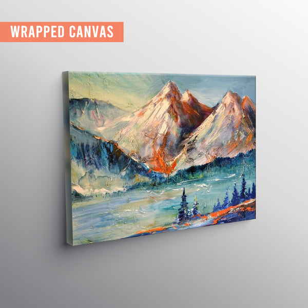 Eurotex Mountain Scenery, Canvas Printed, Wall Art & Paintings