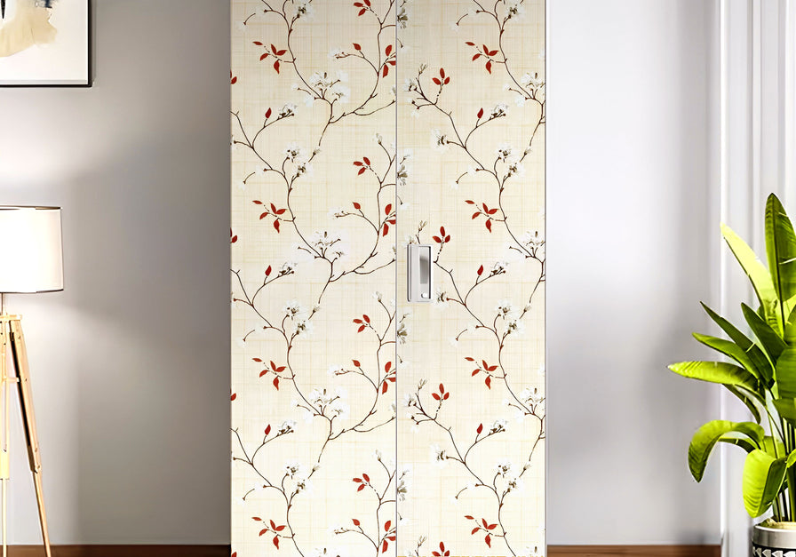 Almirah Stickers Wardrobe Stickers for Home Living Office Wall Multicolored Vinyl Printed Self Adhesive(1012)