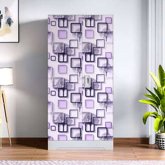 Almirah Stickers Wardrobe Stickers for Home Living Office Wall Multicolored Vinyl Printed Self Adhesive(9113)