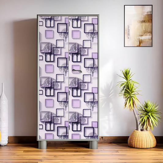 Almirah Stickers Wardrobe Stickers for Home Living Office Wall Multicolored Vinyl Printed Self Adhesive(9113)